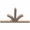Ekena Millwork Richland Smooth Timber Gable Bracket, Douglas Fir, 84"W x 53"H x 5 1/2"D x 5 1/2"F, 15/12 Pitch GBW084X53X0606RIC00SDF - alternate 2